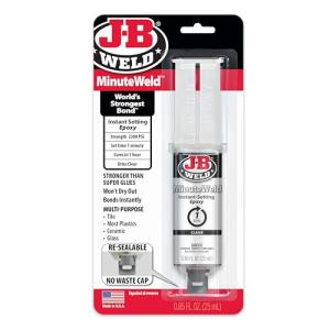 J-B Weld MinuteWeld Instant Epoxy Syringe 25ml