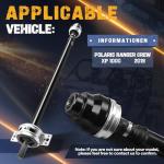 ATVMaster Front Propeller Drive Shaft Prop Fit for Polaris Ranger Crew XP 1000 2019, OE 1334251