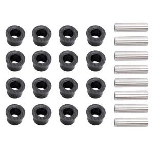 HECASA A Arm Bushing Kit Compatible with 2009, 2011-2014 Honda TRX450ER/ 400X 1999-2008 Sportrax 400/450 Full Set Control Arm Kit ATV Silvery Black