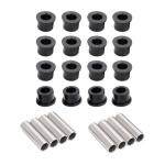 HECASA A Arm Bushing Kit Compatible with 2009, 2011-2014 Honda TRX450ER/ 400X 1999-2008 Sportrax 400/450 Full Set Control Arm Kit ATV Silvery Black