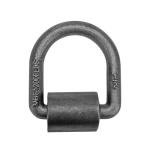 BOKE YOUNG 1/2" 12000 lbs Heavy Duty Weld-On Forged Steel D-Rings Tie Anchor Tie Ring for Securing ATV, UTV, Riding Lawn Mowers and Other Heavy Cargo, 4 Pack
