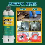 Metal Glue Heavy Duty Waterproof, Metal to Metals Adhesive, Liquid Weld, Welding Glue, Cold Weld, Exhaust Repair kit, Weld Stainless Steel, Iron, Aluminum, Fiberglass, Plastic, 1.76 oz