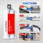 Metal Glue,Heavy Duty Welding,Epoxy Glue,Exhaust Leak Repair，Car Automotive for Body Filler Putty，for Plastics，Metals，Stainless Steel，Aluminum，Iron，1.76 oz