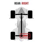 Sixity XT Rear Right Axle compatible with Suzuki LT-A450X KingQuad AXi 4x4 LT-A500 Power Steering Rugged SE SE+ LT-A500XPS LT-A700X LT-A750 LE LT-A750X LT-A750XPC 2006-2021
