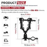 Upgraded Single ATV/UTV Gun Rack, Hunting Tool Holder Mount Compatible with UTV/ATV/Golf Cart/Bicycle, Holding Gun Bow Hunting Tool Shovel Hoe Sickle