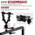 Upgraded Single ATV/UTV Gun Rack, Hunting Tool Holder Mount Compatible with UTV/ATV/Golf Cart/Bicycle, Holding Gun Bow Hunting Tool Shovel Hoe Sickle