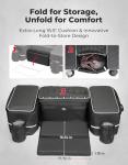 KEMIMOTO ATV Storage Bags, 71L ATV Rear Seat With Storage, 4 Wheeler Cargo Bag with Cooler, Removable Cushion, Fits Most ATVs with Rear Rack, Compatible with Polaris Grizzly Can-Am