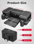 KEMIMOTO ATV Storage Bags, 71L ATV Rear Seat With Storage, 4 Wheeler Cargo Bag with Cooler, Removable Cushion, Fits Most ATVs with Rear Rack, Compatible with Polaris Grizzly Can-Am