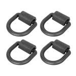 Gooeap 5/8" Heavy Duty Forged Steel D Ring Tie-Down Anchor Weld on Lashing Ring 18000lbs for Securing ATVs, UTVs, Riding Mowers, and Other Heavy Cargo-4Pack