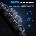 25" Bluetooth UTV Sound Bar with RGB Lighting