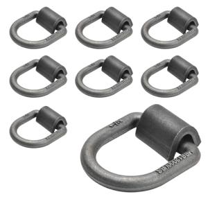 Zenkrozi 4 Pack Heavy Duty Weld-On Forged D Ring, MBS:12,000 lbs 1/2" D-Ring Trailer Tie Down Anchor Stake Ring with Welding Clip, Fit for Trailer, Truck Cargo, RV, ATV Tie-Downs (4)