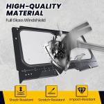 HECASA Folding Windshield for Honda Talon 1000R/X