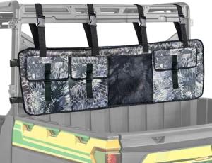 Vanlison Heavy-Duty UTV ATV Double Gun Rack Roll Cage Organizer Bag - Padded Rifle Case with Extra Storage Compatible with Polaris Ranger, Can-Am, Honda, Yamaha, Kawasaki UTVs (Fits 2 Guns) Phython