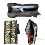 Vanlison Heavy-Duty UTV ATV Double Gun Rack Roll Cage Organizer Bag - Padded Rifle Case with Extra Storage Compatible with Polaris Ranger, Can-Am, Honda, Yamaha, Kawasaki UTVs (Fits 2 Guns) Phython