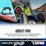 DS18 Bluetooth Marine 4" Tower Speakers with Amplifier