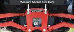 SuperATV Heavy Duty Round Tubed Rear Radius Arms/Rods for Polaris RZR XP 1000 / XP 4 1000 (2014+) - Red | Will Not Fit With Polaris Rear Bumpers