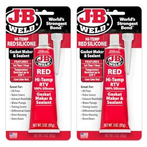 J-B Weld Red High Temp RTV Silicone Gasket 2-Pack