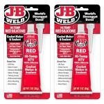 J-B Weld Red High Temp RTV Silicone Gasket 2-Pack
