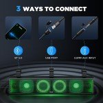 25" Bluetooth UTV Sound Bar with RGB Lighting