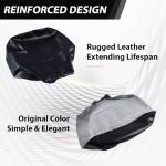 PIT66 Black PVC Leather Seat Cover for Honda Rancher