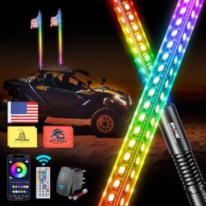 3FT LED Whip Light Set with Speed Sensor