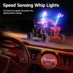 3FT LED Whip Light Set with Speed Sensor