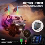 3FT LED Whip Light Set with Speed Sensor