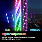 2 Pack LED Whip Lights with App Control