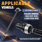 ATVMaster Rear Drive Shaft for Polaris General 1000