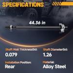 ATVMaster Rear Drive Shaft for Polaris General 1000
