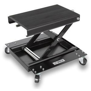 Pyle Heavy Duty Motorcycle Scissor Jack with Wheels