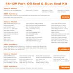 Fork Oil Seal & Dust Seal Kit for ATVs