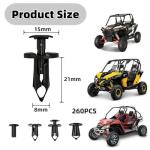 260PCS ATV/UTV Fender Clips for Can Am, Polaris