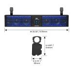 BOSS 26" RGB ATV UTV Sound Bar with Bluetooth
