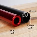 WEIYINGSI Red Aluminum ATV Handlebars 28.75"x7.48