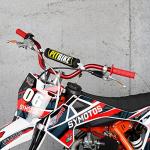 WEIYINGSI Red Aluminum ATV Handlebars 28.75"x7.48