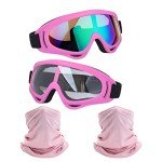 2 Pack ATV Motocross Goggles with Neck Masks