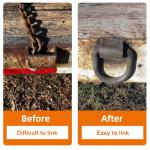 8-Pack Heavy Duty 12000LBS Weld-On D Ring Anchors