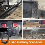 8-Pack Heavy Duty 12000LBS Weld-On D Ring Anchors