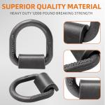12-Pack Heavy Duty 12000LBS Weld-On D Rings