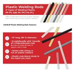 JOUNJIP 13" Plastic Welding Rods - 52 Pack