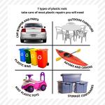 JOUNJIP 13" Plastic Welding Rods - 52 Pack