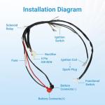 Electric Start Wiring Harness for Pit Bikes