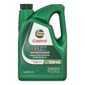 Castrol GTX High Mileage 10W-40 Motor Oil