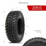 Tusk Terrabite 27x9-12 ATV Tire Set of 4