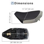 AlveyTech Black & Gray Vinyl Seat for ATVs