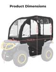 KEMIMOTO Extra Large 3-in-1 ATV Canopy Cover