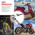 Motorcycle Headlight Toggle Switch - 12V Push Button