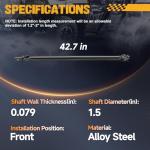 ATVMaster Front Drive Shaft for Polaris Ranger