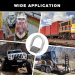 Leero Heavy Duty 3/8" D Rings - 20 Pack